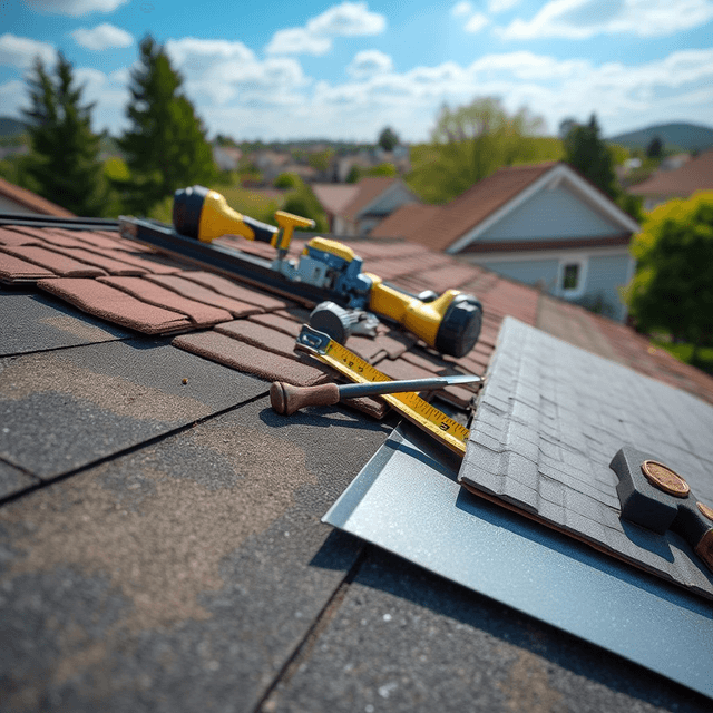 Illustratie van roofing dienst aangeboden door Pro Active Dakwerken